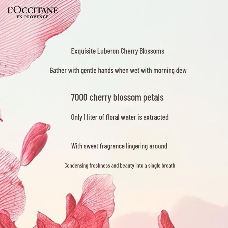 L'Occitane Cherry Blossom Мерцающий лосьон для тела 250 мл