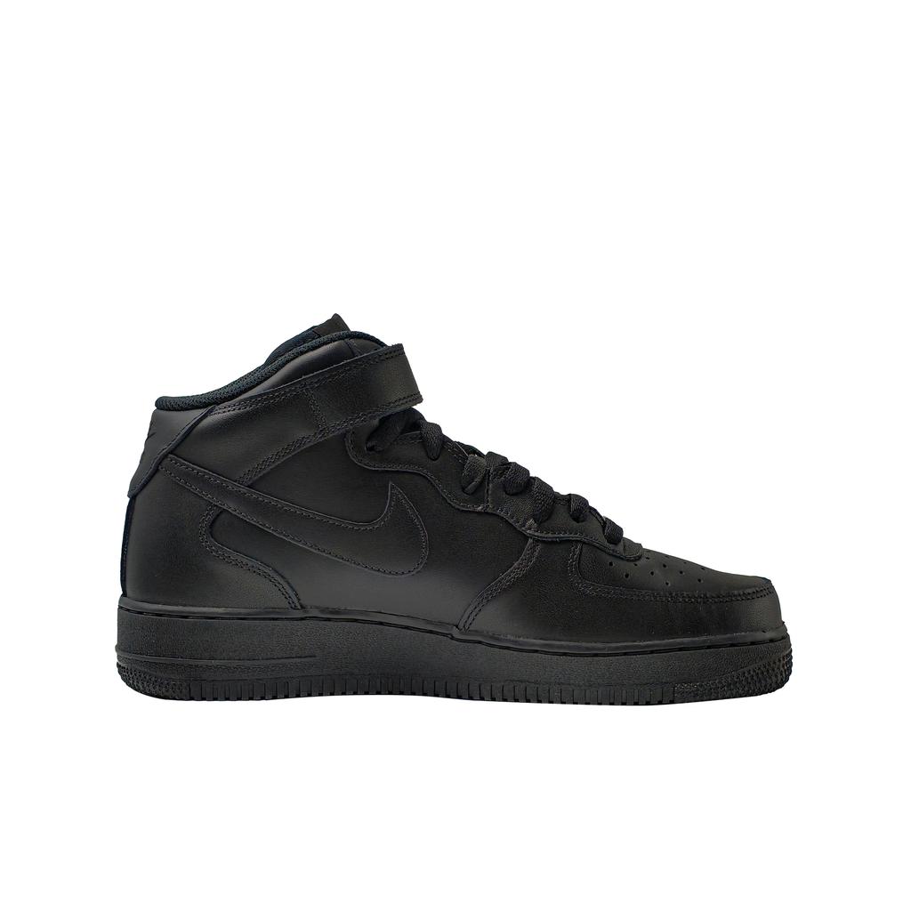 Nike Air Force 1 Abrasion Resistant Breathable Mid top Skateboard Shoes Unisex Black White CW2289-001(Team577-mid)