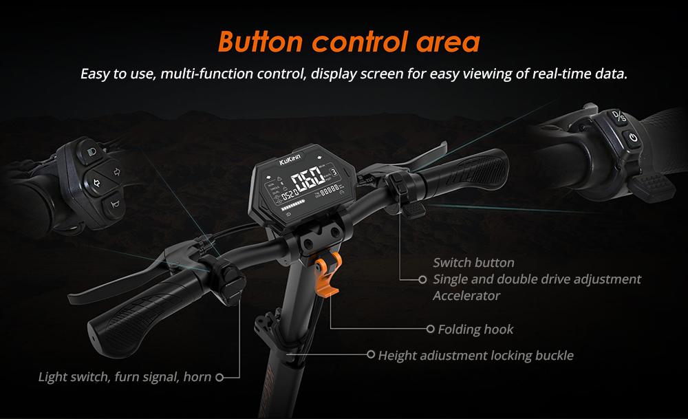 KuKirin Электрический самокат G2 Master, двигатель 2*1000 Вт, 52 В, 20,8 Ач, аккумулятор, максимальная дальность 70 км, максимальная скорость 60 км/ч