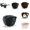 2024 New Arrival Small Fresh Stylish Women's High-grade Feeling Folding Sunglasses Uv Protection Big Frame Travel Sunscreen