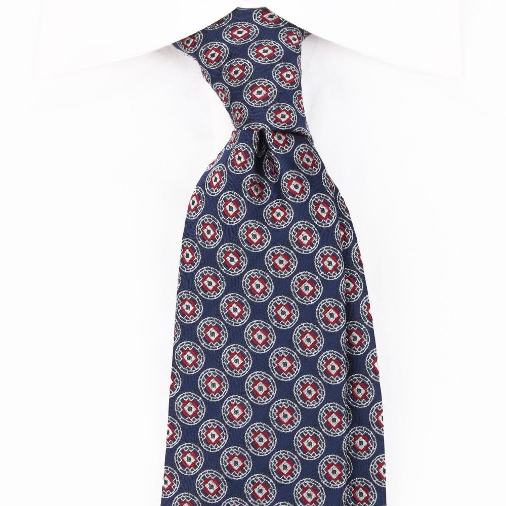 Retro Hand Tie Male British 8Cm Dress Business Professional Casual Blue Pattern Wedding Groom Senior Sense