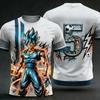 2026 Лето Новая Взрослая Мужская Dragon Ball Goku 3D Печать Специальная Футбольная Майка Номера от 1 до 10 Детская Аниме Футболка Унисекс