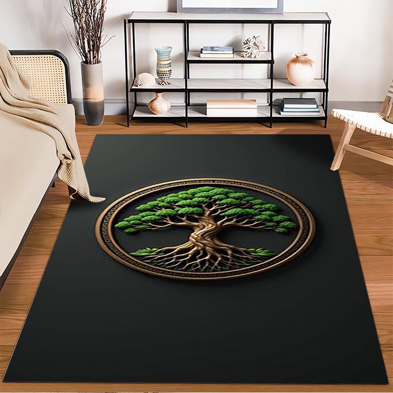Ancient Tree of Life Design Rug - Non-slip rug suitable for living room and bedroom sofas