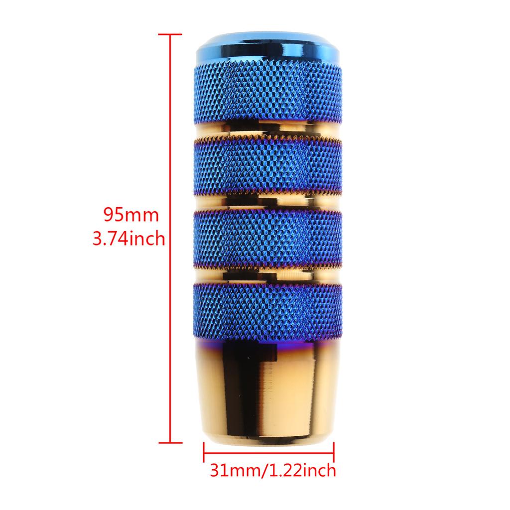 3.7'' Shift Knob, Aluminum Alloy Weighted Gear Lever Metal Stick Shifter Handle Fit Most Manual Vehicle