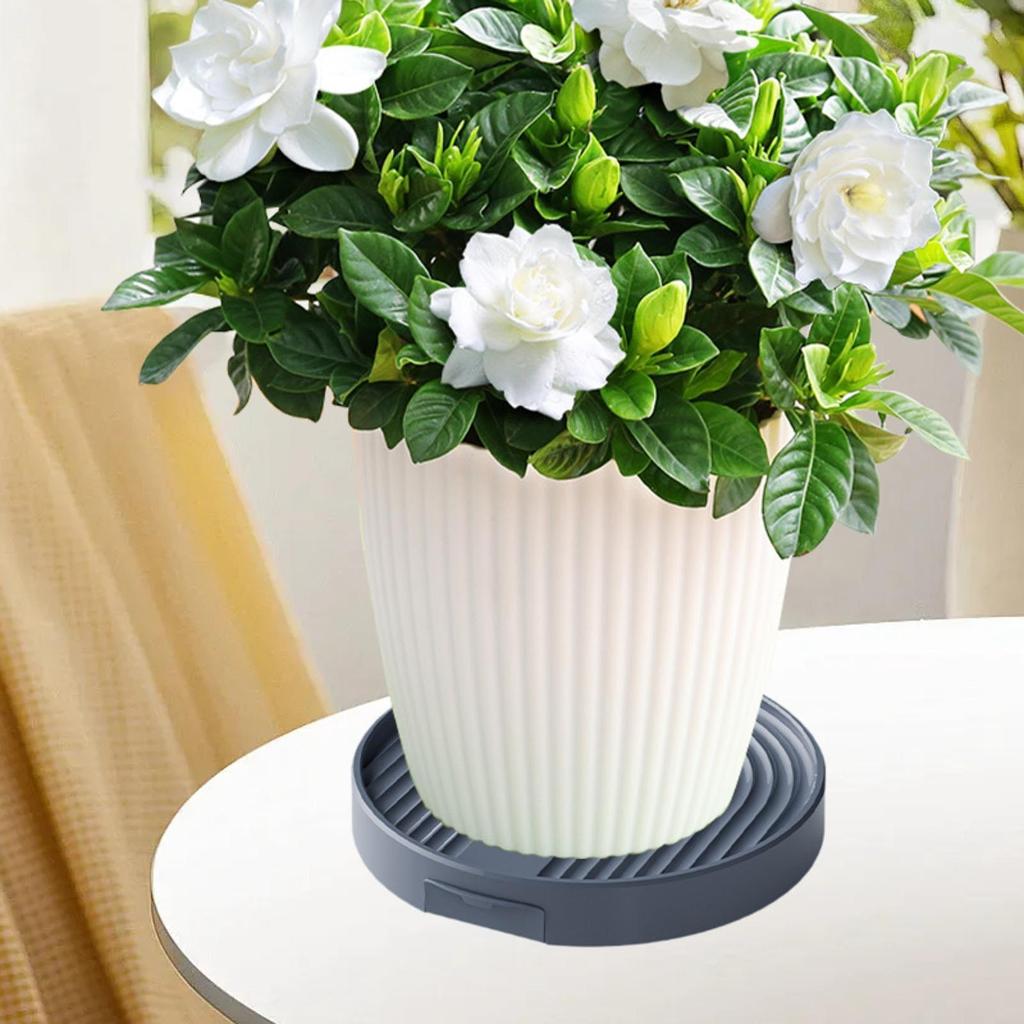 Plant Caddy with 4 Invisible Casters Plant Dolly for Yard Living Room Garden