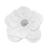 Large 3D Beaded Flowers Stitch Decorative Cloth Fabric Collar Flower  Wedding Party