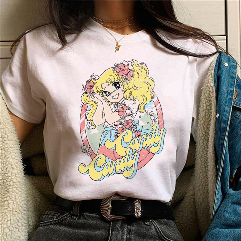 Candy Candy футболка женская уличная одежда футболка уличная одежда для девочек