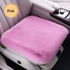 Пушистый плюшевый чехол на сиденье автомобиля, теплая зимняя подушка для сиденья, дышащий коврик для сиденья для основного водителя