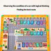 Wooden Letter Maze Puzzle - Parking Lot Design Uppercase Lowercase English Letters Children Learning Letter Matching Game