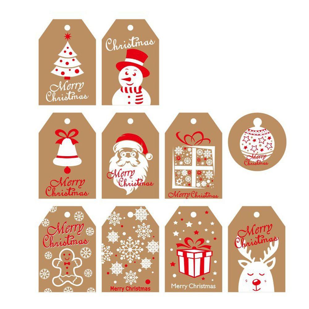 Supplies Santa Claus Xmas Decoration Gift Wrapping Christmas Labels Hang Tags Christmas Tag