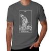Strength Tarot in white TShirt Heavy Duty Casual Work Tee
