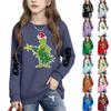 Boys Girls Child Fashion Daily Versatile Casual Crewneck Sweatshirts Daily Long Sleeve Patchwork Top Sweatshirts