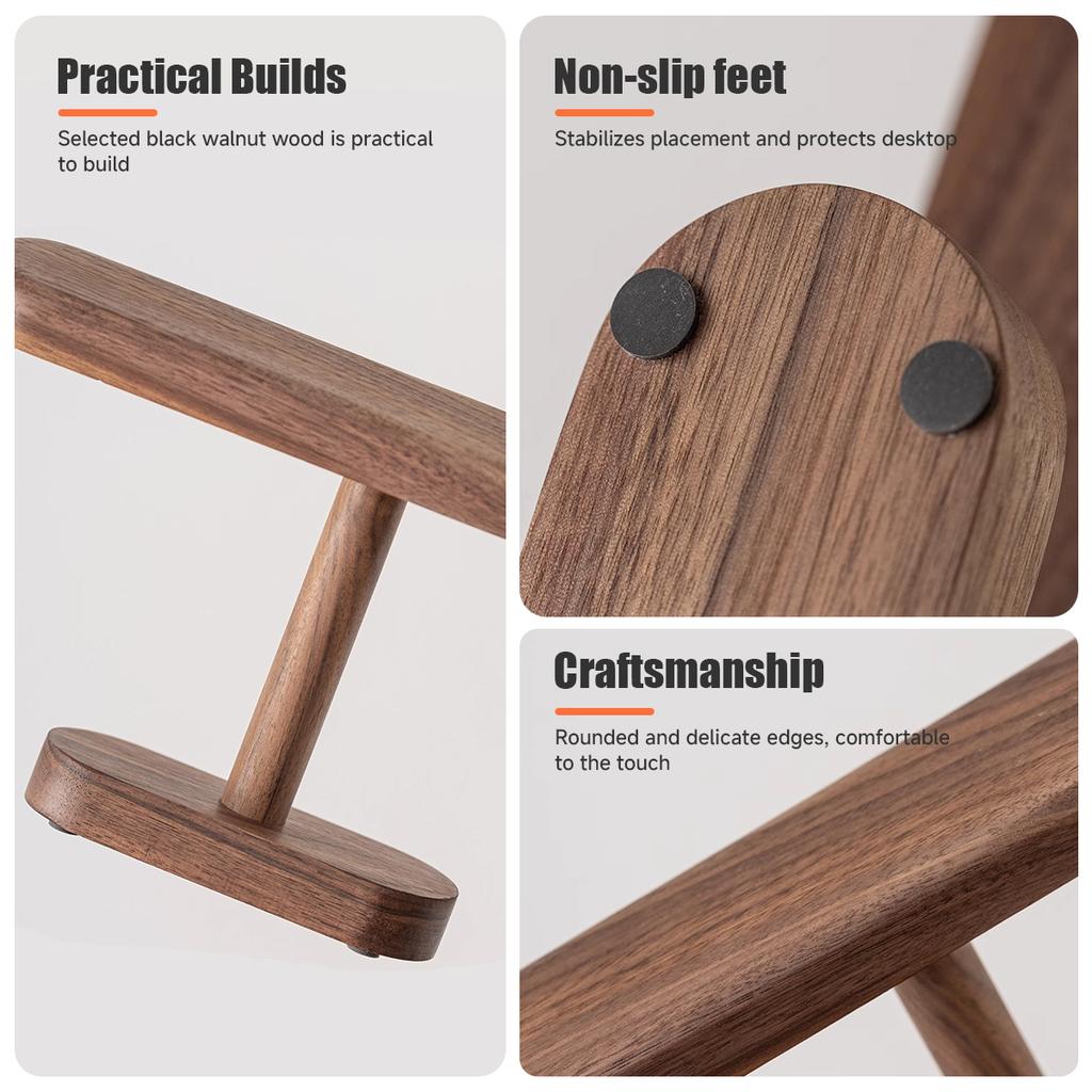 Walnut Watch Bracket Display Holder Jewelry Bracket Chain Anklets Hanger Stand Racks Organizer For Counter Shows