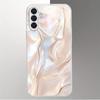 Silver curved electroplated glass phone case suitable for Samsung Galaxy S26 S25 S24 S23 S22 S20 FE/Ultra/Plus anti drop