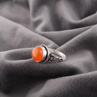Украшения из сердолика, кольцо из стерлингового серебра 925 пробы, ослепительное серебряное кольцо ручной работы, ювелирное изделие для подарка на День благодарения