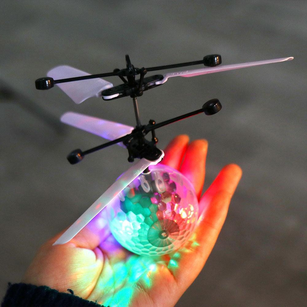 AircraftToys Light Up Ball Remote Control Aircraft Flying Crystal Ball Light Up Induction Aircraft
