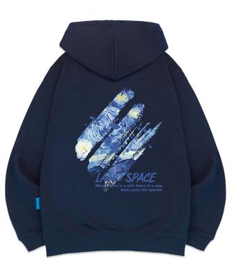 Худи Ramos Space с H-образным вырезом на флисовой подкладке, унисекс, большие размеры M~4XL