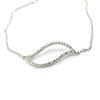 [L7190] - White 'Sissi' Silver Bracelet