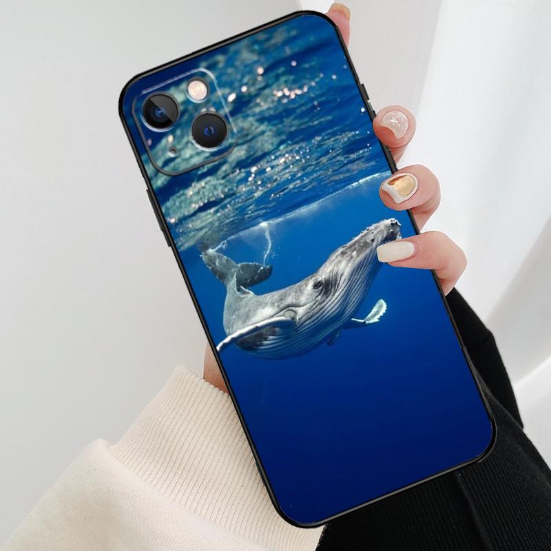 Чехол для телефона 'Океанская китовая акула и волны' для iPhone 17 Pro Max 14 13 12 11 15 16 Pro Max mini 16 15 Plus 16e 17 Air