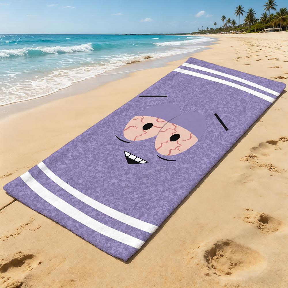Мультяшное полотенце T-Towelie для кемпинга, пляжа, супервпитывающее, быстросохнущее, летнее