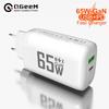 65W GaN USB Type C Charger Quick Charger PD 45W QC3.0 USB C Type C Fast Charger For Macbook Laptop IPAD Tablet iPhone 15 Samsung