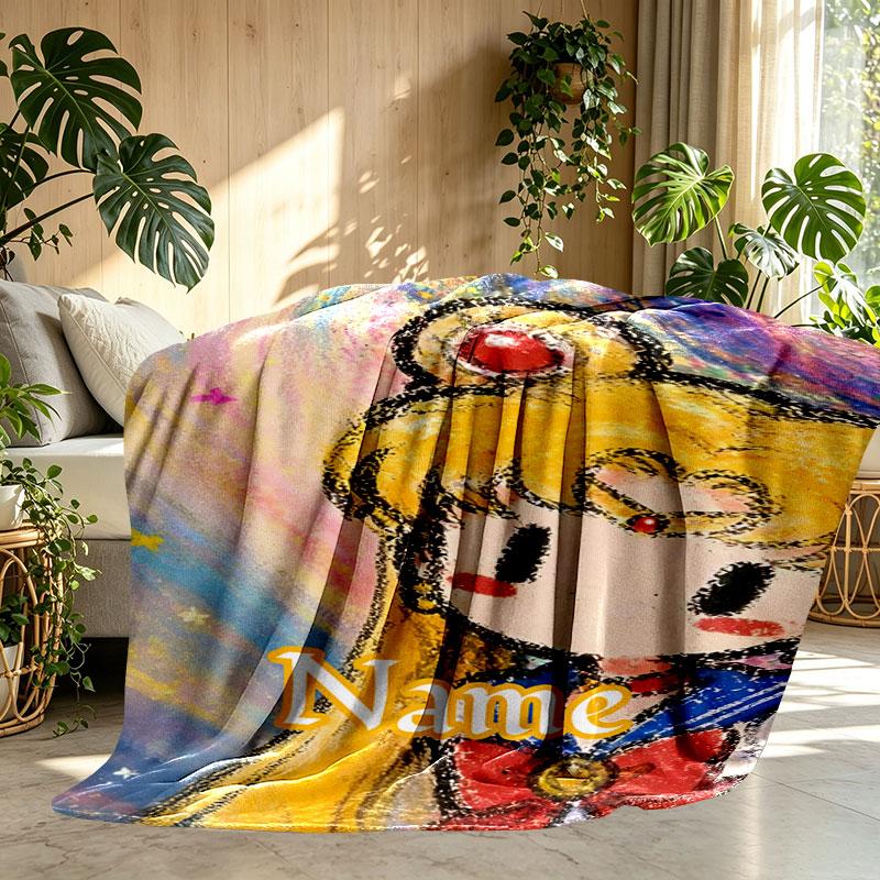 Custom Name Personalized Sailor Moon Print Blanket, Home Decor, Bedroom, Sofa, Camping, Couch, Gifts for Birthday Christmas