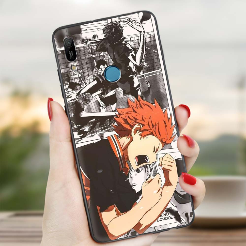 Мягкий чехол Haikyuu Hinata Attacks Love Volleyball Anime для Huawei P30 Pro P40 Lite EP Smart Z Y7 Y6 2019, чехол для телефона, сумка для мобильного телефона