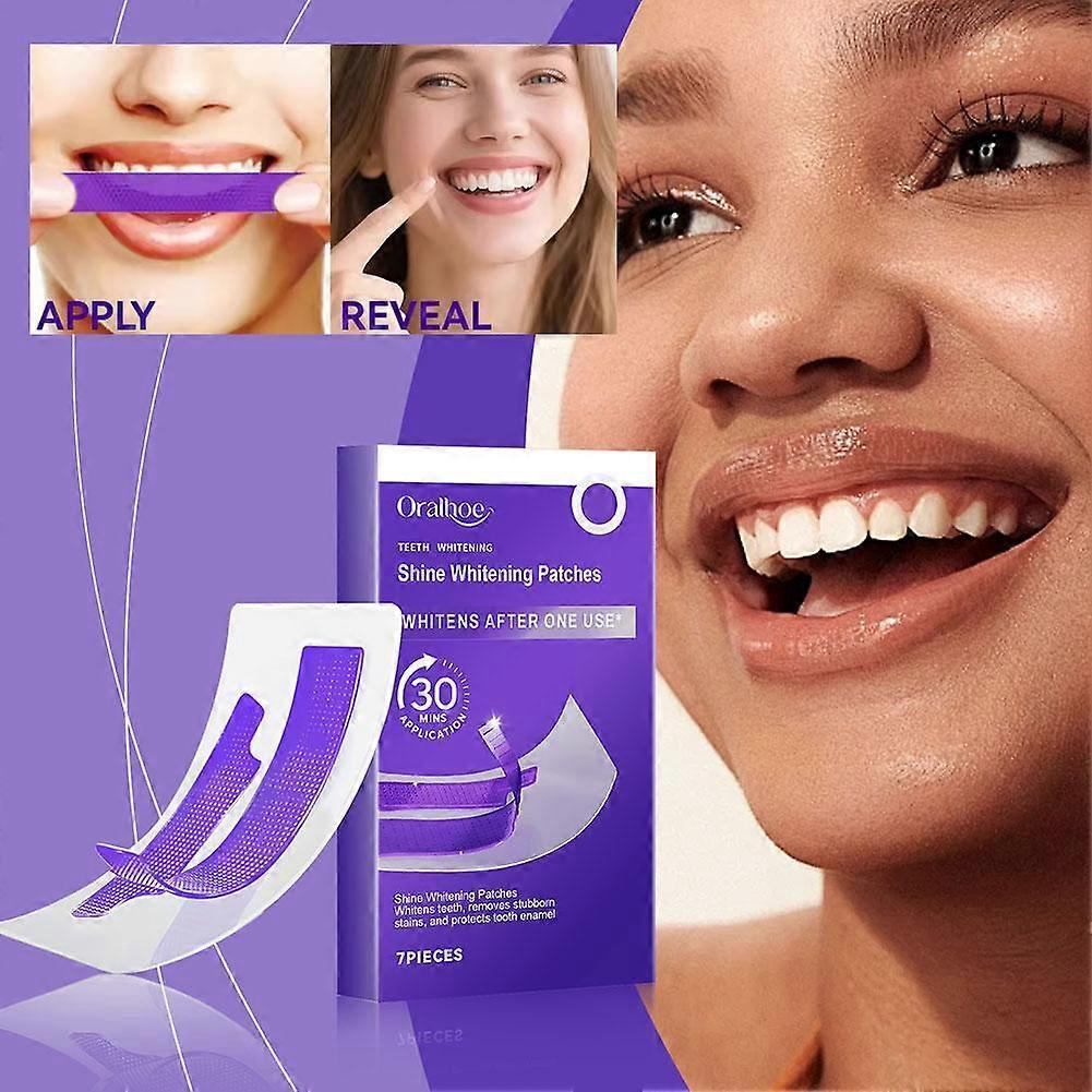 Purple Teeth Shine Whitening Strips-7Pcs/Box
