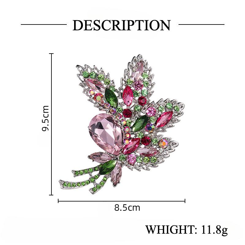 Высококачественная брошь из хрусталя, персонализированный цветочный корсаж, многофункциональная булавка с подвеской, аксессуары для одежды