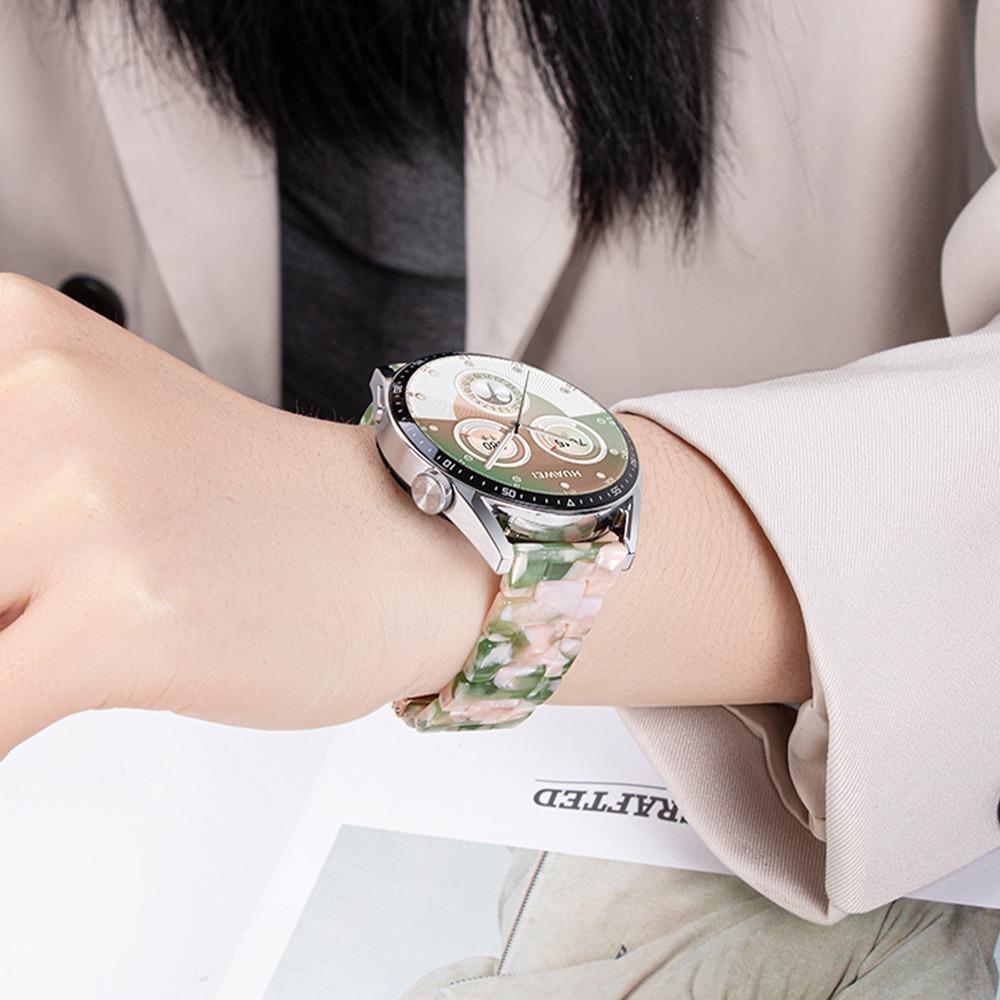 Смоляной ремешок 20 мм 22 мм для Samsung Galaxy Watch 7 FE 6 5 4 Модный браслет Correa для Huawei Watch GT6 Pro/GT6/5/4/3 46 мм Ремешок