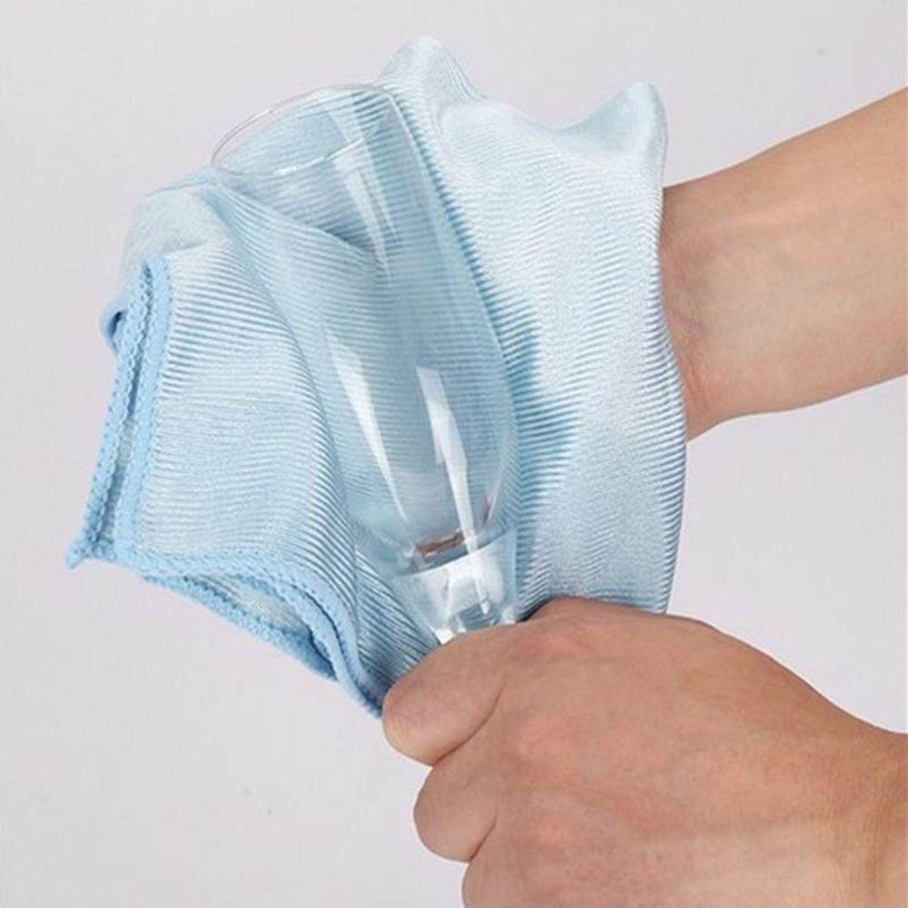 Microfiber Scouring Pad Rags No Lint Wipe Mirror Water Absorption Glass Cleaning Washing Towel