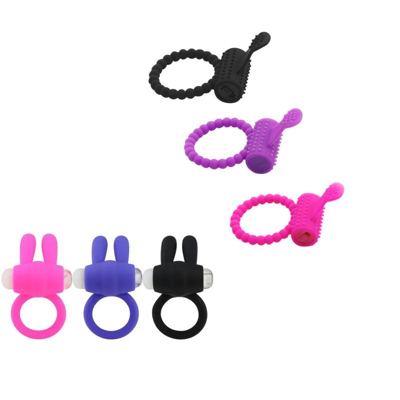 Vibrator Elastic Rabbit Penis Cock Ring Clitoral Stimulator For Delay Ejaculation Couple Erotic Sex Toy