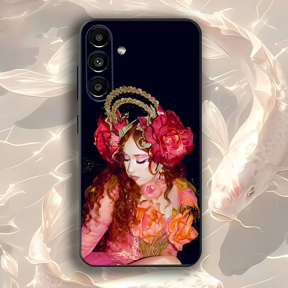 C-Chappell Roan Singer Phone Case For Samsung Galaxy A73,31,32,72,41,53,52,71,22,5G,Note,J7,8,9 Soft Black Cover