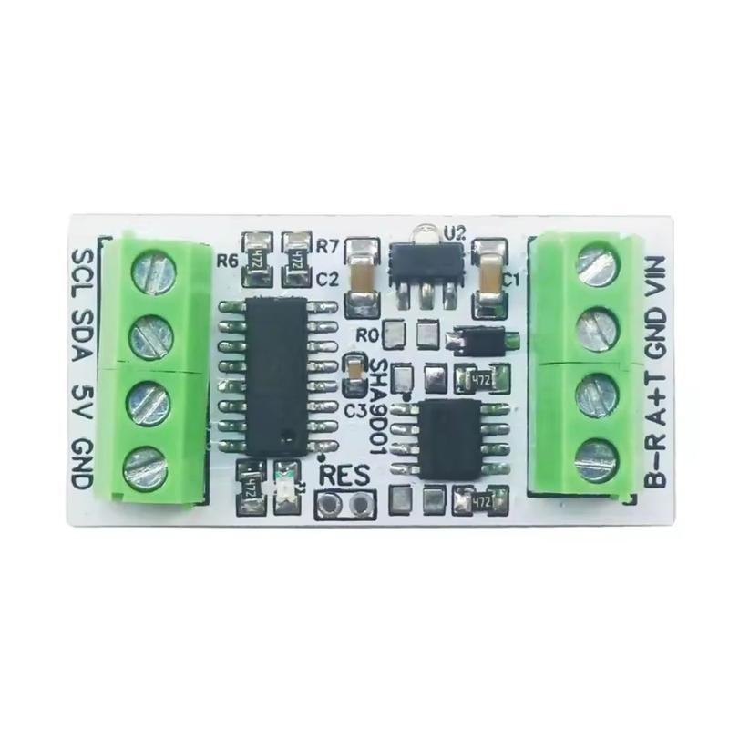 SHA9D01 RS485 TTL232 Modbus Rtu Адаптерная плата Преобразует данные датчиков SHT30 Для промышленного контроля температуры и влажности