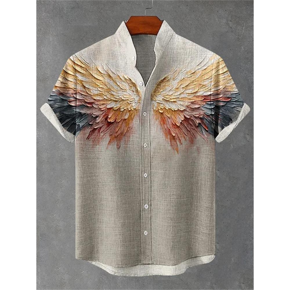 Мужская рубашка с коротким рукавом с принтом волн, стильный дизайн, летний мужской топ, повседневная модная гавайская рубашка для отпуска