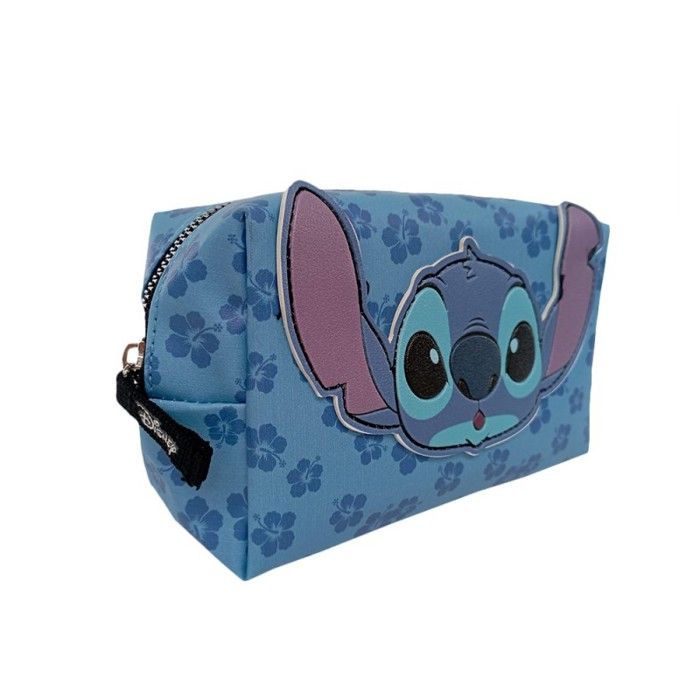 Trousse de Toilette - CERDA - Stitch Disney - Cuir PU - Souple - Zippée