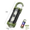 Rechargeable LED Keychain Flashlights Multifunction EDC Work Light 7 Modes Emergency Keychain Lamp for Walking Searching Hiking