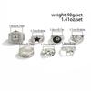 KunJoe 7 шт./комплект Кольца-часы в стиле панк для мужчин Хип-хоп Асимметричная геометрия Звезды Кольцо на фалангу Пальца Уличные ювелирные аксессуары