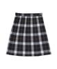 Школьная клетчатая школьная форма средней и младшей средней школы, популярная школьная форма средней и старшей школы, темно-синяя и белая 80 [Konomi] Юбка, юбка,