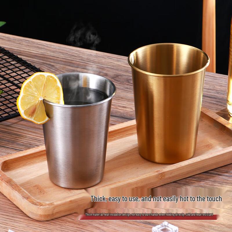 Anyi Portable Outdoor 304 Stainless Steel Single Layer Cup