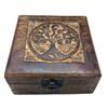 Square Wooden Keepsake Box - Tree of Life 13x13x6cm