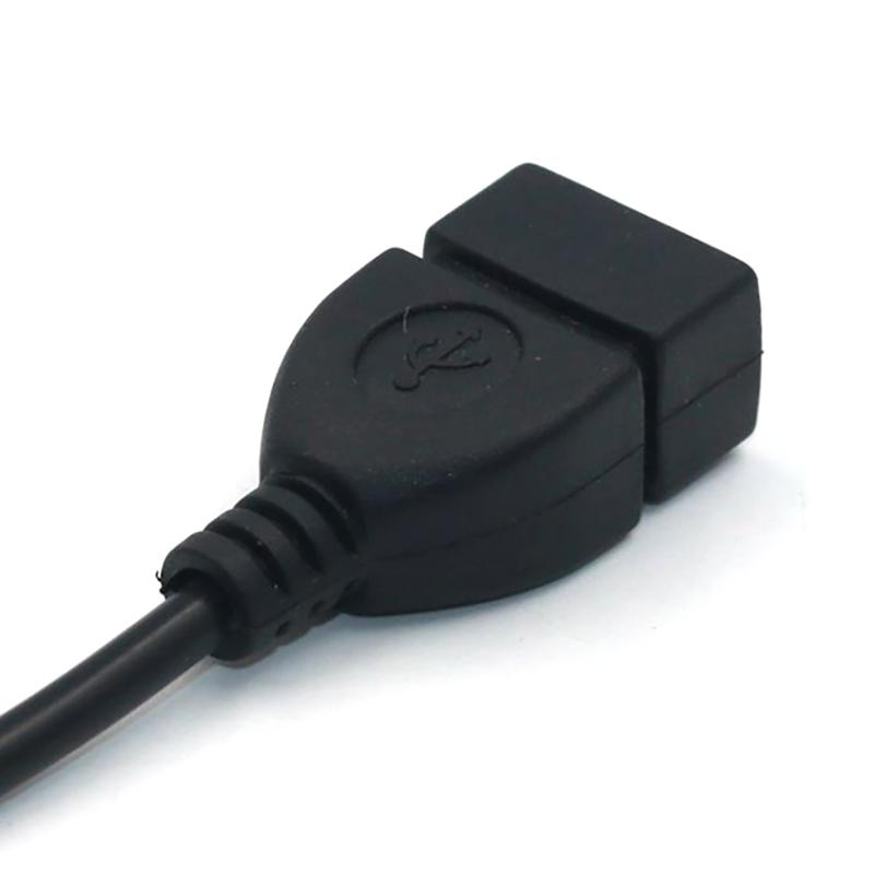 Автомобильный MP3-плеер конвертер 3,5 мм штекер Aux аудио разъем в USB 2.0 гнездо конвертер кабель шнур адаптер