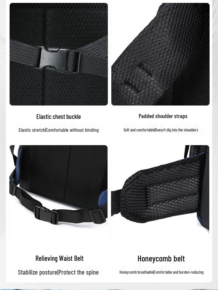 Большой мужской повседневный дорожный и спортивный рюкзак для студентов колледжа.