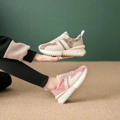 Мода Повседневная обувь для женщин Весна/Осень На шнуровке Женские кроссовки на платформе Модная повседневная дышащая спортивная обувь Zapatos De Mujer