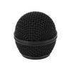 Microphone Head Replace Black Grille Ball with Inner Foam Metal Mesh Replacement Head for SM58