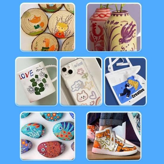 Набор акриловых маркеров Цветные маркеры с цветными колпачками Нетоксичные маркеры для художников и студентов для рисования и письма Школьные