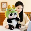 Dragon Panda Hat Plush Toy Animal Stuffed Doll Kids Gift Decoration Bedroom