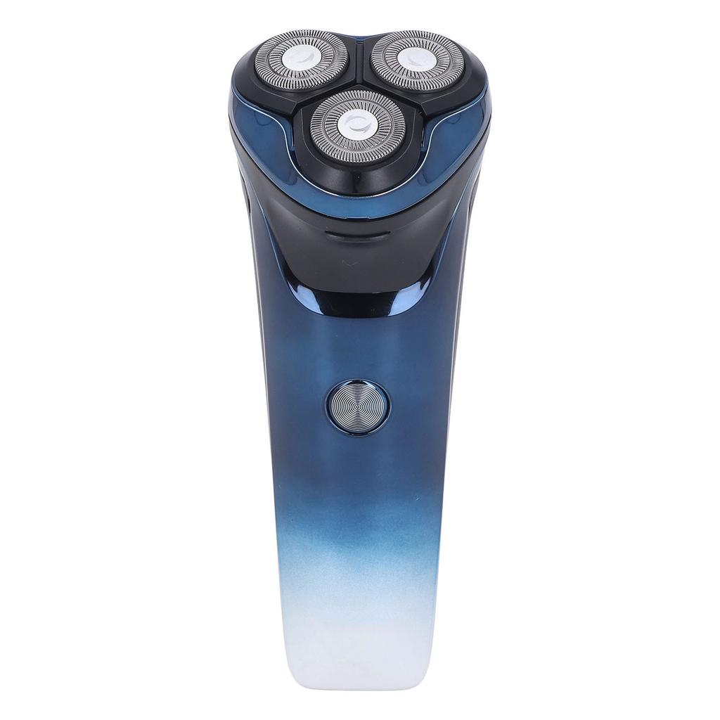 Электрический триммер для бороды для мужчин, 3 головки, 6200 об/мин, USB-перезаряжаемый, водонепроницаемый, с низким уровнем шума