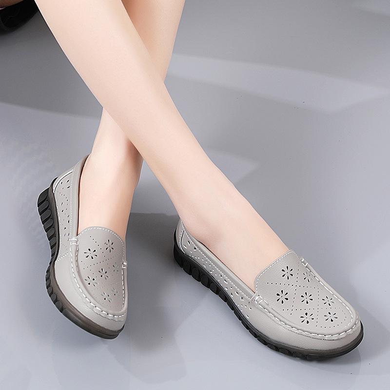 Женская кожаная модная повседневная обувь на мягкой подошве