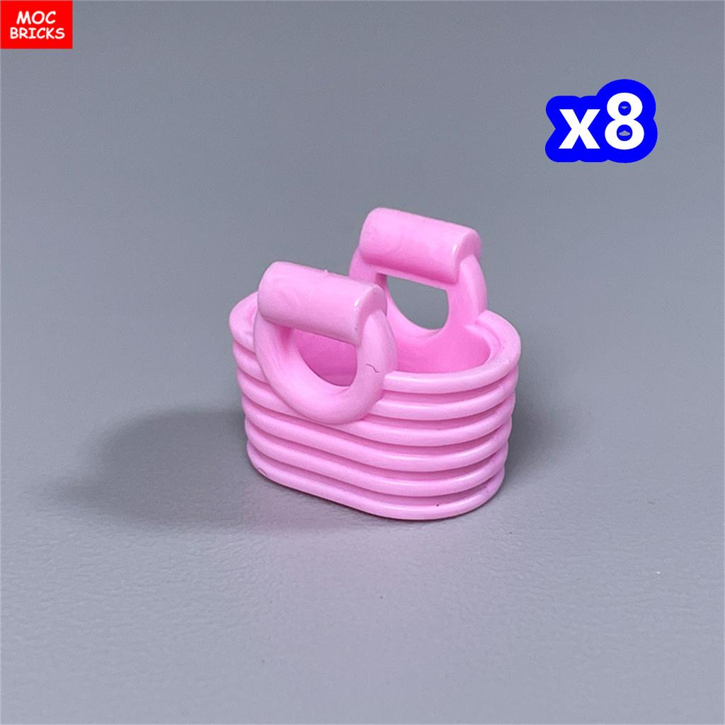 Серия контейнеров MOC Bricks Коробка для демонстрации Ведро Таз Горшок Упаковка Корзина Аксессуары Собранные Строительные Блоки Игрушки Подарок для Детей